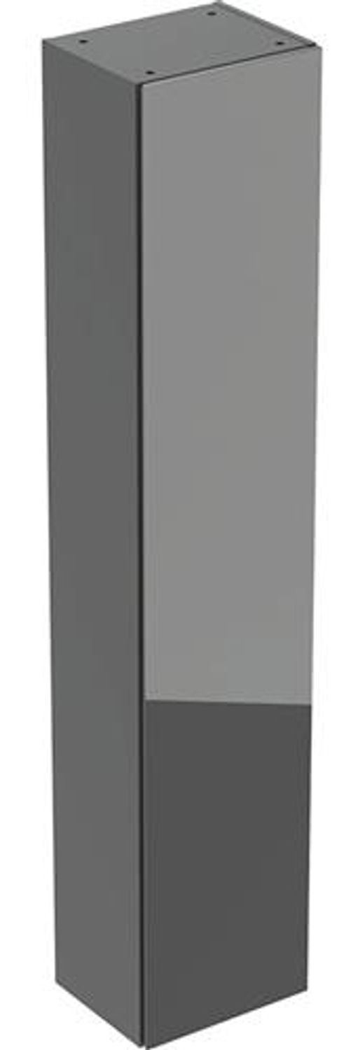 Hochschrank 1 Tür 36x180 cm Lava/Glas Bild 1