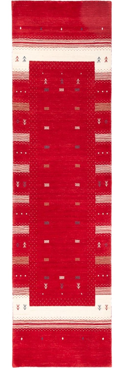Gabbeh Teppich - Loribaft Softy - Aurora Flair 300 x 80 cm - rot - läufer Bild 1