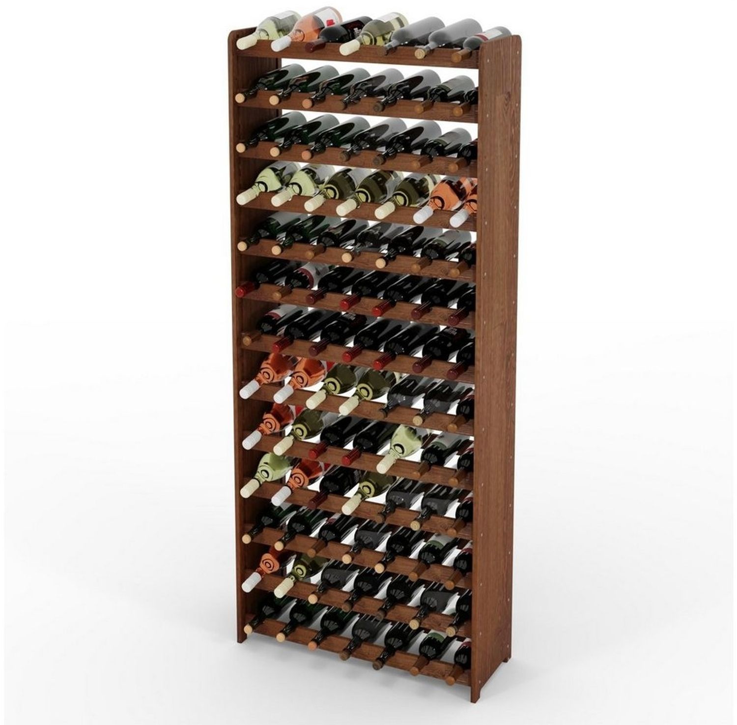 Lenmar Weinregal Weinregal Weinregal Holz Flaschenregal für 91 Flaschen Lenmar Bild 1
