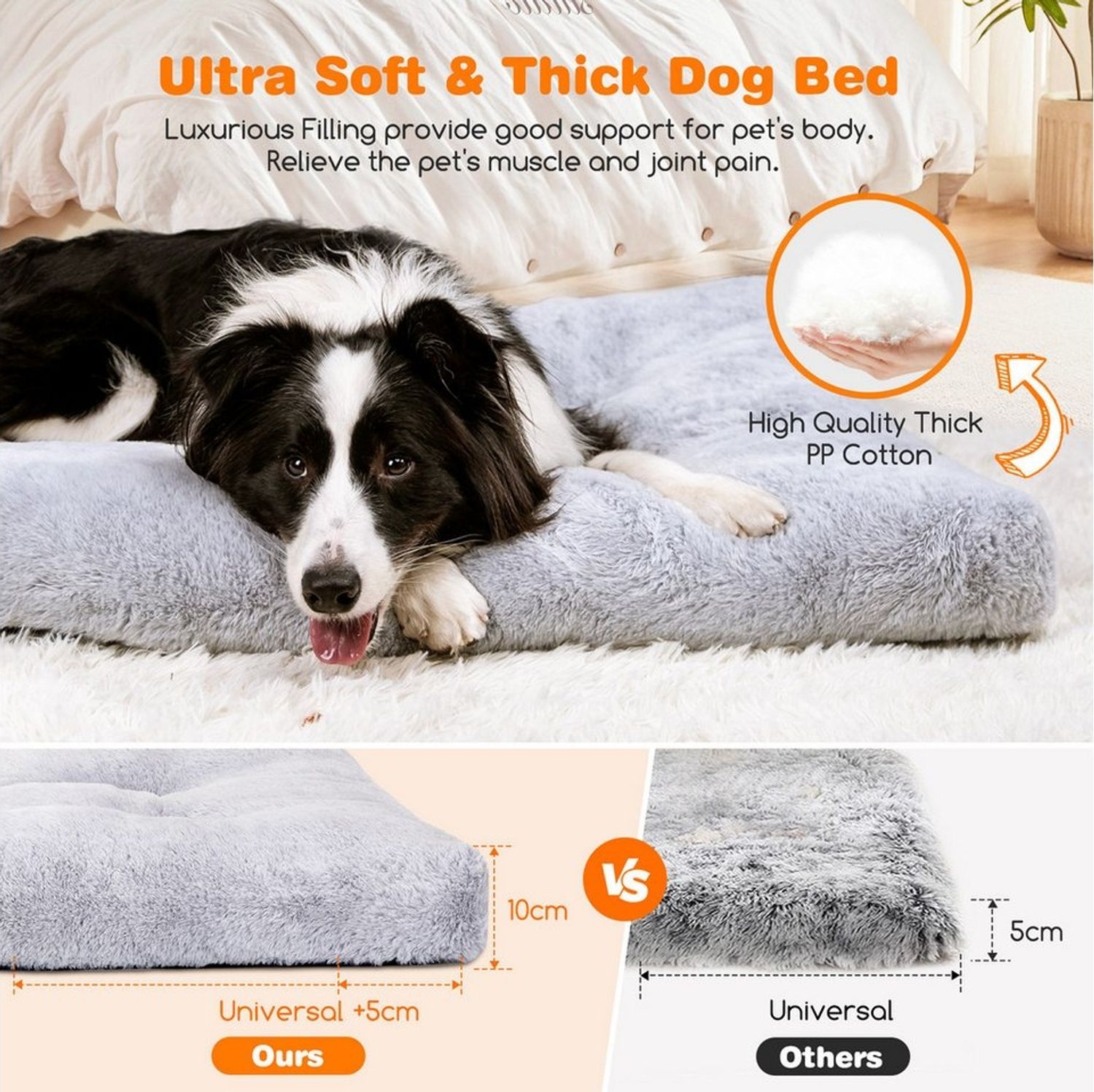 nobleza Hundematte Hundebett Grosse Hunde Waschbar Hundematte Rutschfest Bild 1