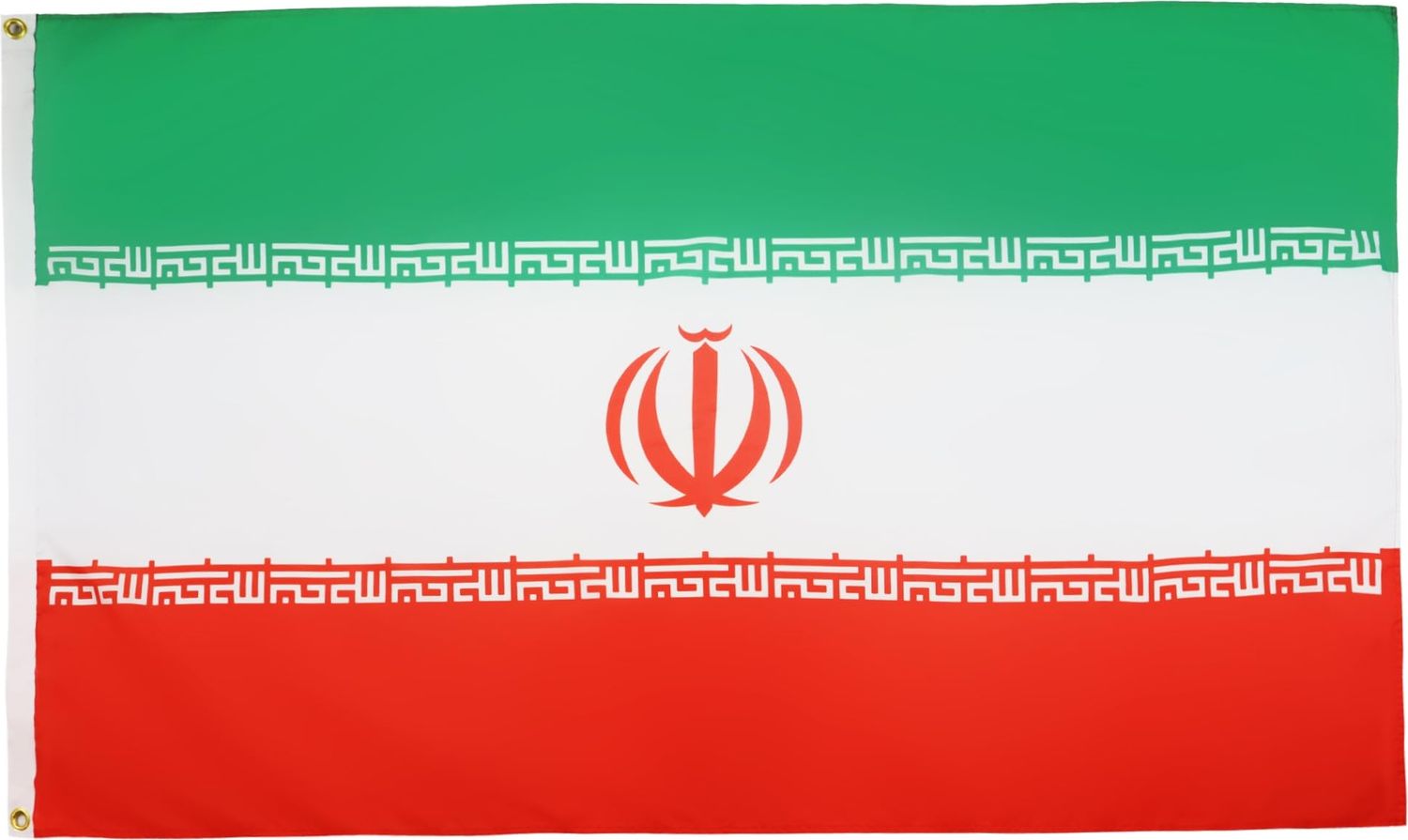 AZ FLAG - Flagge Iran - 150x90 cm - Iranische Fahne 100% Polyester mit Messing-Ösen - 110g Bild 1