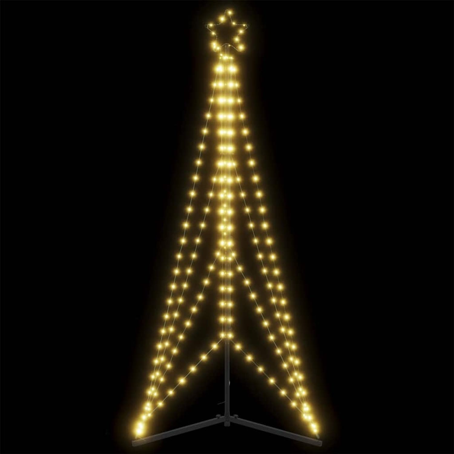 vidaXL LED Weihnachtsbaum 363 LEDs Warmweiß 182 cm 3307643 Bild 1