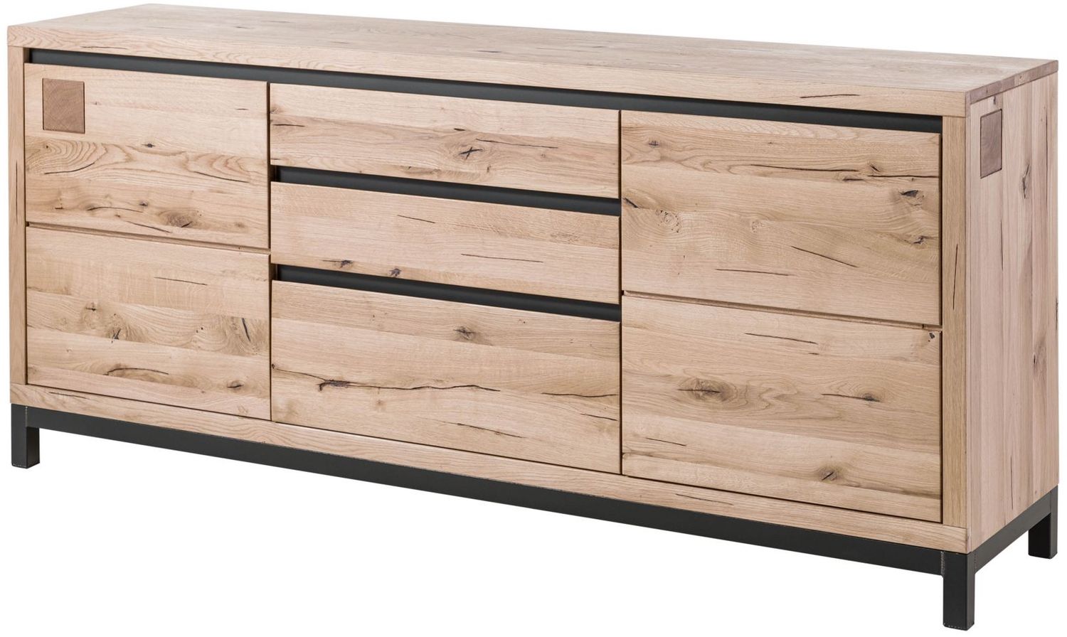 Sideboard Wildeiche 190x45x85 bianco geölt VILLANDERS #251 Bild 1