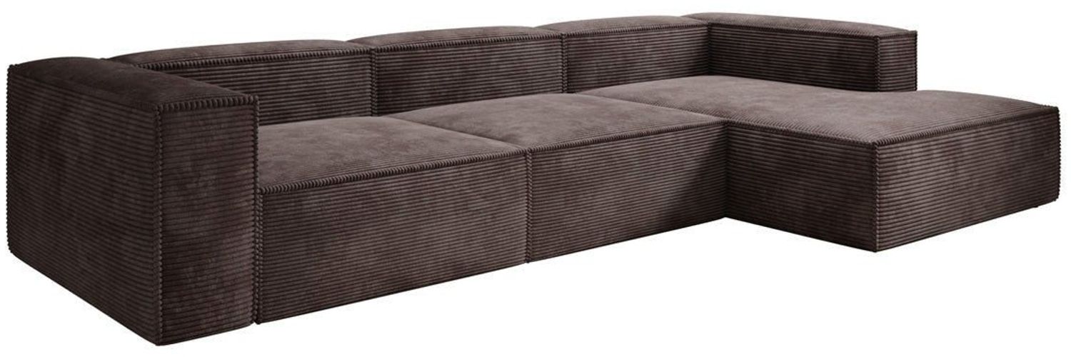 Luxusbetten24 Sofa Designer Sofa Lesley L, in Cord-Bezug Bild 1