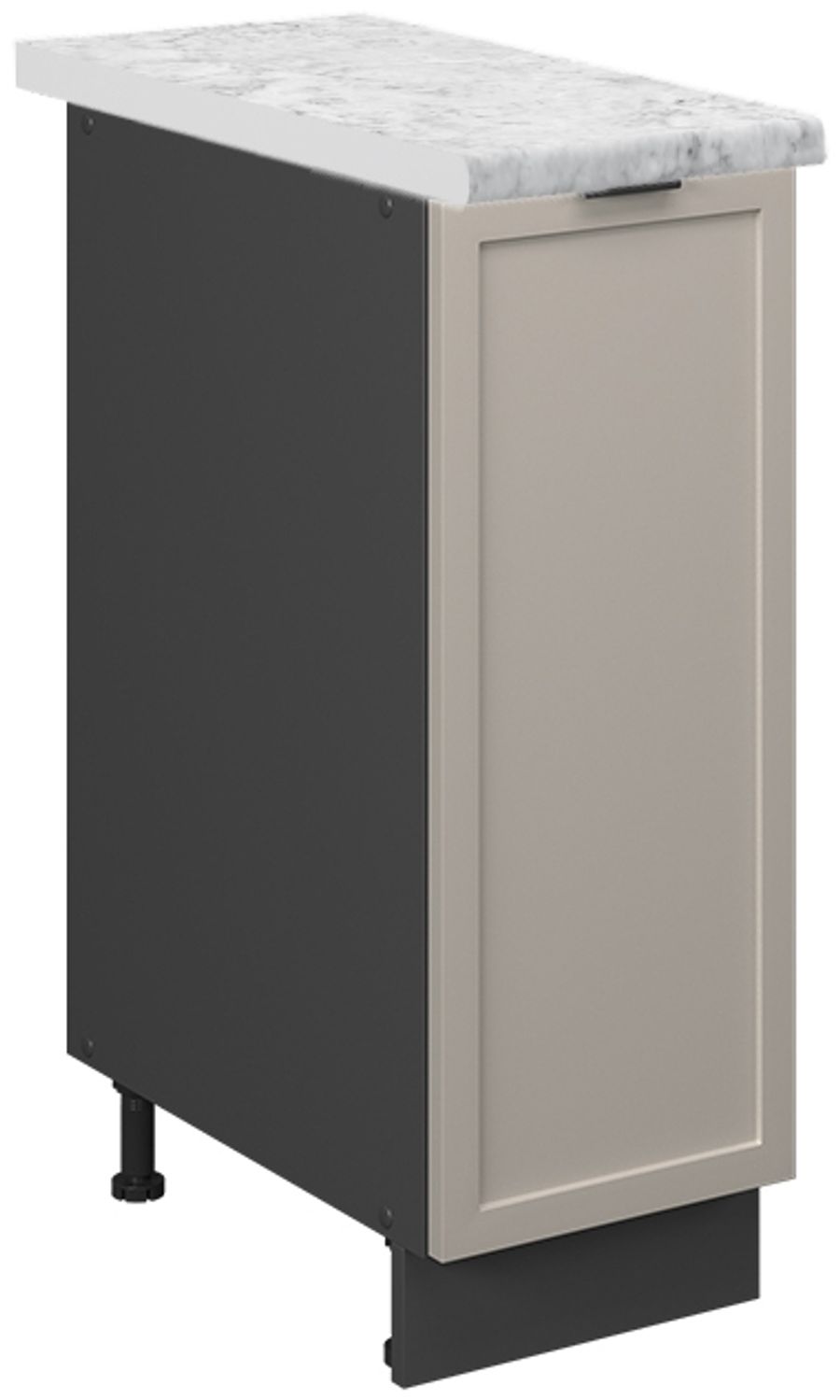 Apothekerschrank Fame-Line GrauBeige 30 cm , AP Marmor Vicco Bild 1
