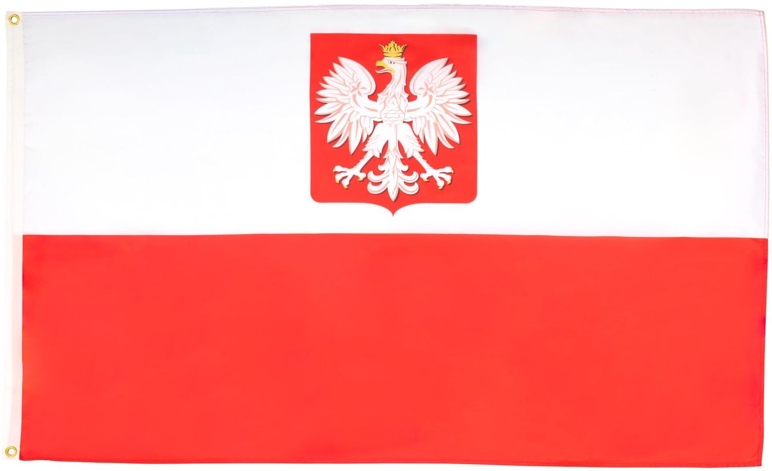 AZ FLAG - Flagge Polen Mit Adler - 150x90 cm - Polnische Fahne 100% Polyester mit Messing-Ösen - 110g Bild 1