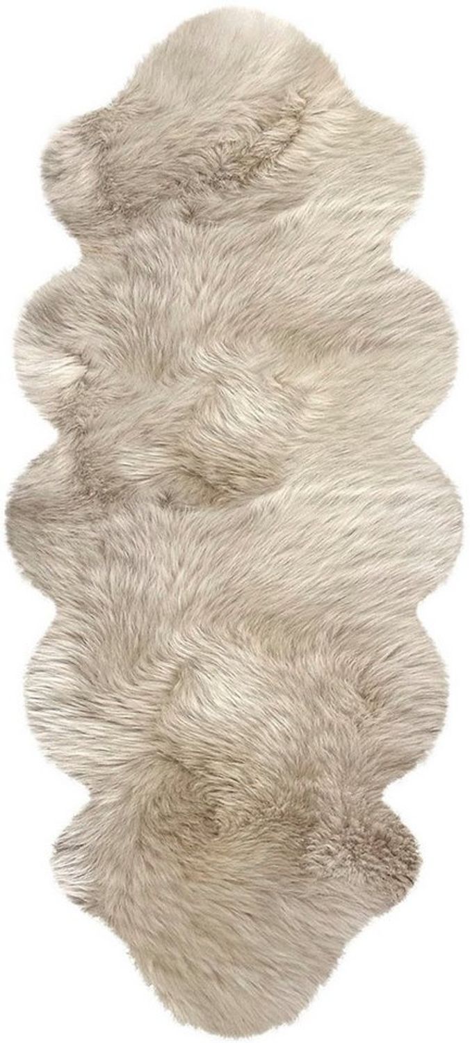 Heitmann Felle Fellteppich Doppel-Lammfell - Premium Qualität, fellförmig, Höhe: 70 mm, echtes Austral. Lammfell, besonders weich, auch ideal als Bettvorleger Bild 1