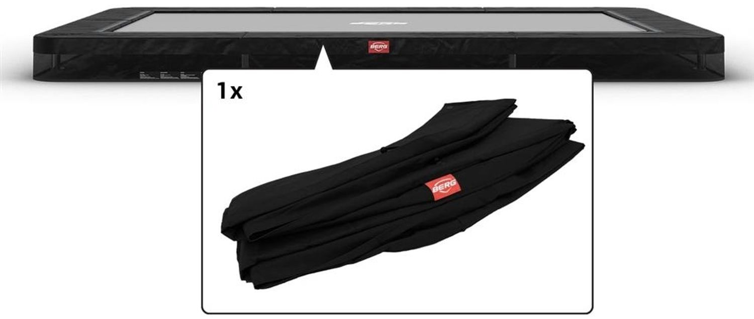 BERG Ersatzteil Schutzrand 330 cm rechteckig schwarz - Ultim Favorit InGround Federabdeckung für Trampolin Bild 1