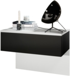 Weiß matt/Schwarz matt