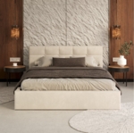 MDF-Platte und Metallrahmen mit Birken-Federleisten