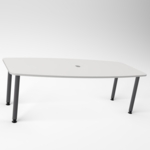 Tischplatte Nussbaum / Gestell Graphit