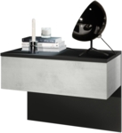 Schwarz matt/Beton Oxid-Optik