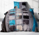 Türkis/Grau/Schwarz