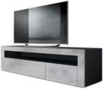 Schwarz matt/Beton Oxid Optik