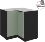 Aquamarin ultra matt + Schwarz matt