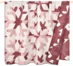 Flakes Schneeflocken Bordeaux Rot