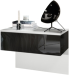 Weiß matt/Schwarz Hochglanz