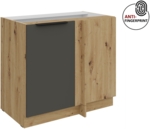 Graphite ultra matt + Eiche Artisan matt