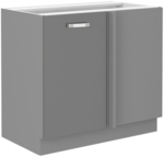 Grau Hochglanz/Grau Matt