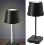 1x Tischleuchte Schwarz 26cm Batteriebetrieben