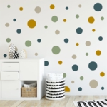 Y068-3 Blau Grün Senf Beige