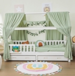 Khaki - mit Matratze+schubladen+musselin Deko