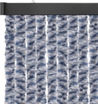 Meliert blau - weiß - silber