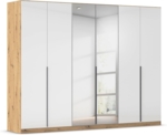 Hochglanz Weiß/Eiche Artisan | Spiegel