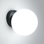 Schwarz Wandlampe E27