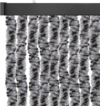 Meliert schwarz - grau - weiß