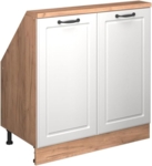 Weiß Landhaus/Goldkraft Eiche