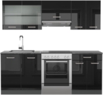 Schwarz Hochglanz/Anthrazit