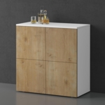 Weiß Matt und Kerneiche