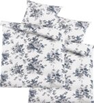 weiß, mit grauen Blüten