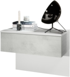 Weiß matt/Beton Oxid-Optik