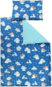 Schlafende Baby Tiere / Dunkelblau / Mint