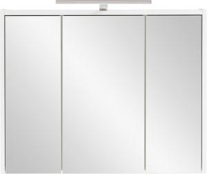 Schildmeyer Carlos Spiegelschrank, Holzwerkstoff, weiß, 74,5 x 16 x 64 cm
