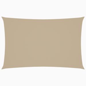 vidaXL Sonnensegel Oxford-Gewebe Rechteckig 2x4,5 m Beige 135148