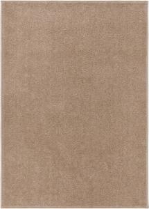 Teppich Kurzflor 140x200 cm Braun