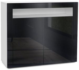 Weiß matt/Schwarz Hochglanz/Schwarz Hochglanz