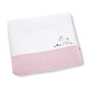 Sterntaler Wickelauflagenbezug Waldis Rosie, Weiß/Rosa (Weiß), 80x90 cm