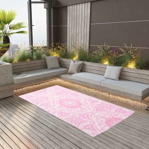 vidaXL Outdoor-Teppich Rosa 120x180 cm PP 310457