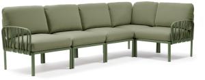 Komodo 5 Loungesofa Kunststoff (Agave / giungla Sunbrella® *)