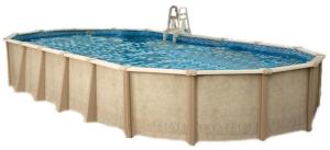 Interline Summer Stahl Schwimmbad Sunlake Set 2 | Blau | 850 x 490 x 132 cm | inkl. Winterabdeckung