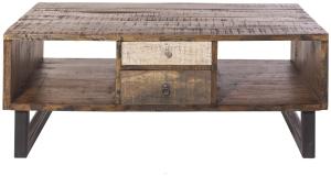 Couchtisch 120x70cm 'Metro' Altholz & Eisen