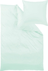 Uni-Mako-Satin - Curt Bauer Uni 135x200 + 80x80 cm-3491 silberjade