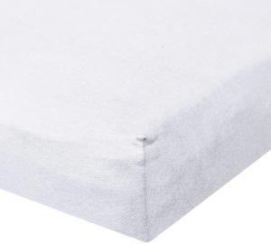 BettwarenShop Jersey Spannbetttuch Ultra-Stretch|90x200 - 100x220 cm| weiss