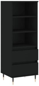 vidaXL Highboard Schwarz 40x36x110 cm Holzwerkstoff 831501