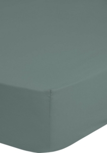Good Morning Spannbettlaken, Nebelgrün, 140x200 cm, 100% Baumwolle
