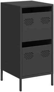 vidaXL Sideboard Schwarz 35x39x73,5 cm Kaltgewalzter Stahl 851394